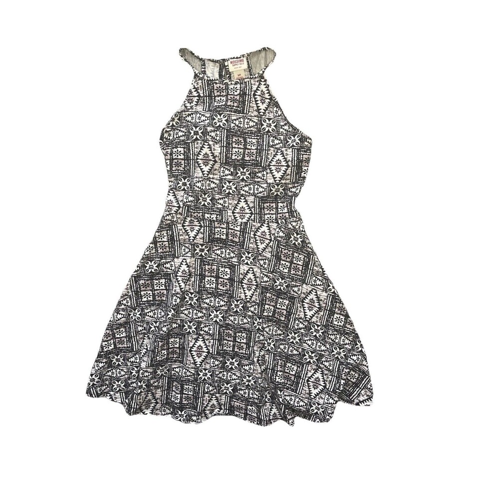 Mossimo Women’s Mini/Midi Dress Aztec Tribal Spaghetti Straps Size Small